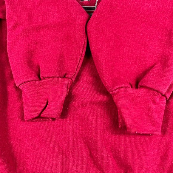 VTG 80s Washington State Cougars Sweatshirt Fits Large Red Faded Crewneck Tag XL - Picture 6 of 14